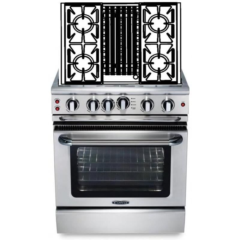 30&quot;-60&quot; Precision Series Sealed Burner/Gas