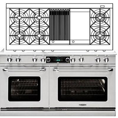 30" Connoisseurian  Open Burner/Dual Fuel