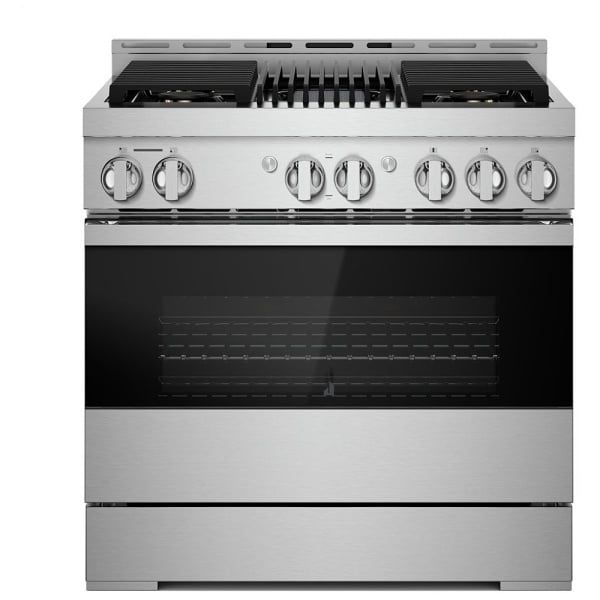JGRP636HM &quot;36&quot;&quot; NOIR™ Gas Professional-Style Range with Infrared Grill&quot;