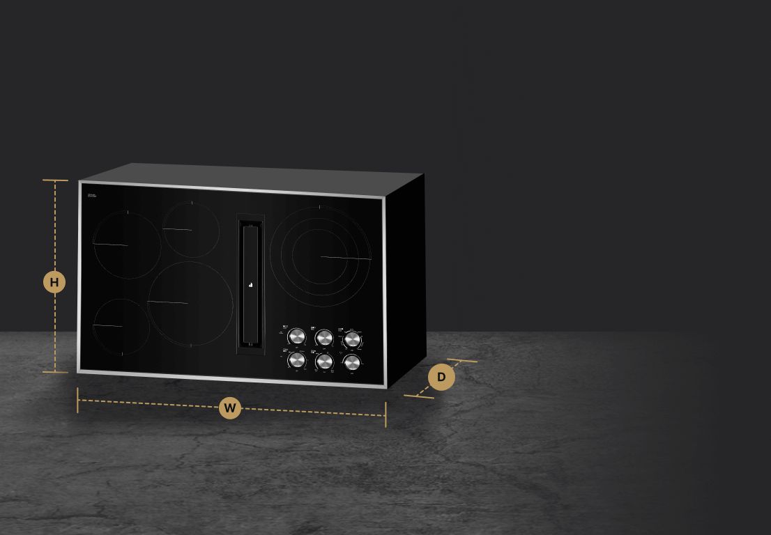 &quot;36&quot;&quot; JX3™ Electric Downdraft Cooktop&quot;