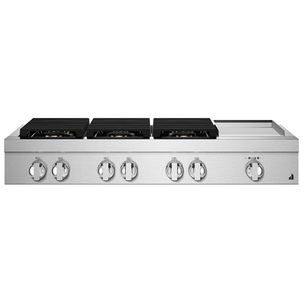 JGCP548HM &quot;48&quot;&quot; NOIR™ Gas Professional-Style Rangetop with Chrome-Infused Griddle&quot;