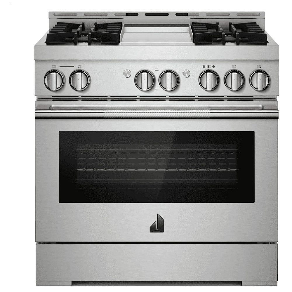 JGRP536HL &quot;36&quot;&quot; RISE™ Gas Professional-Style Range with Chrome-Infused Griddle&quot;