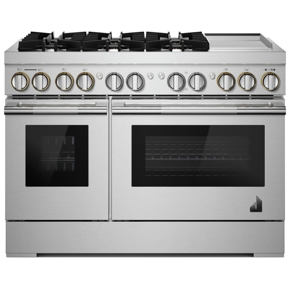 JDSP548HL &quot;RISE™ 48&quot;&quot; Dual-Fuel Professional-Style Range with Chrome-Infused Griddle and Steam Assist&quot;