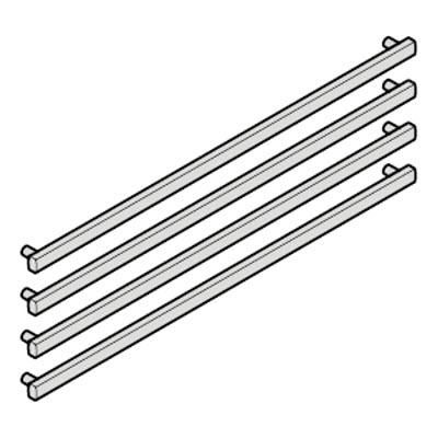 FLAT OVAL ALUM HANDLES (4 PCS) HC(B)2092 / (HC(B)2082)