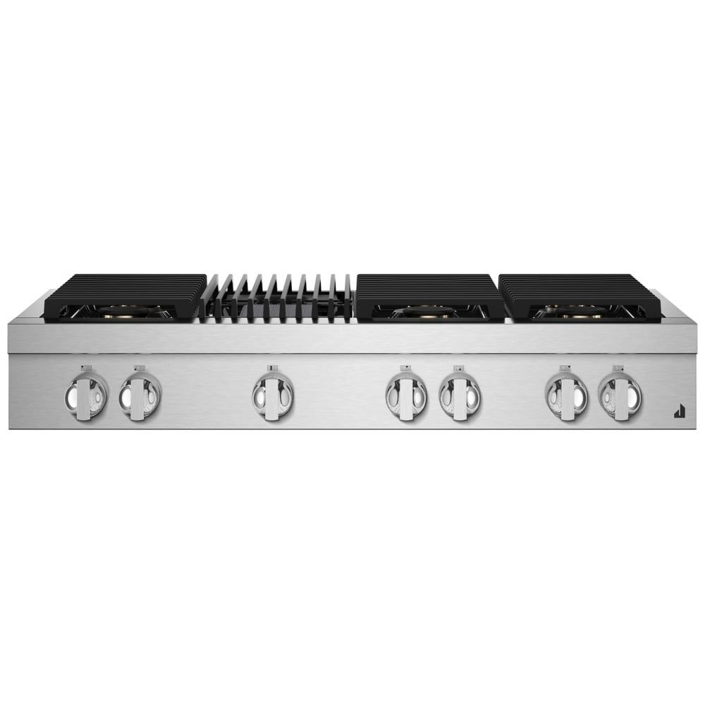JGCP648HM &quot;48&quot;&quot; NOIR™ Gas Professional-Style Rangetop with Gas Grill&quot;