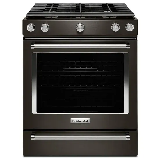 30-Inch 5-Burner Gas Slide-In Convection Range