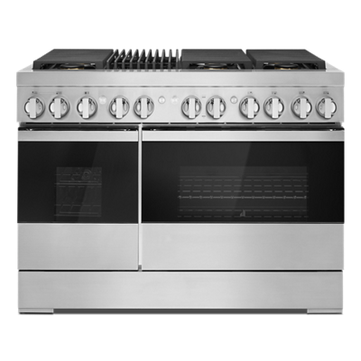 JDRP648HM&quot;NOIR™ 48&quot;&quot; Dual-Fuel Professional Range with Gas Grill&quot;