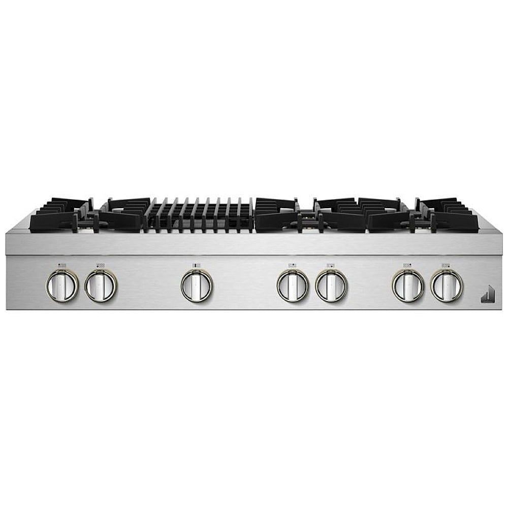 JGCP648HL &quot;48&quot;&quot; RISE™ Gas Professional-Style Rangetop with Gas Grill&quot;