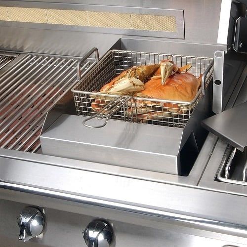 Grill mounted Steamer / Fryer