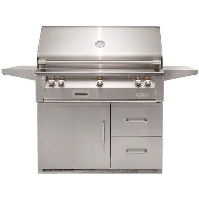 42&quot; Standard Grill and Refrigerated Cart, 770 sq.in. grill surface, 3 Burner, NG