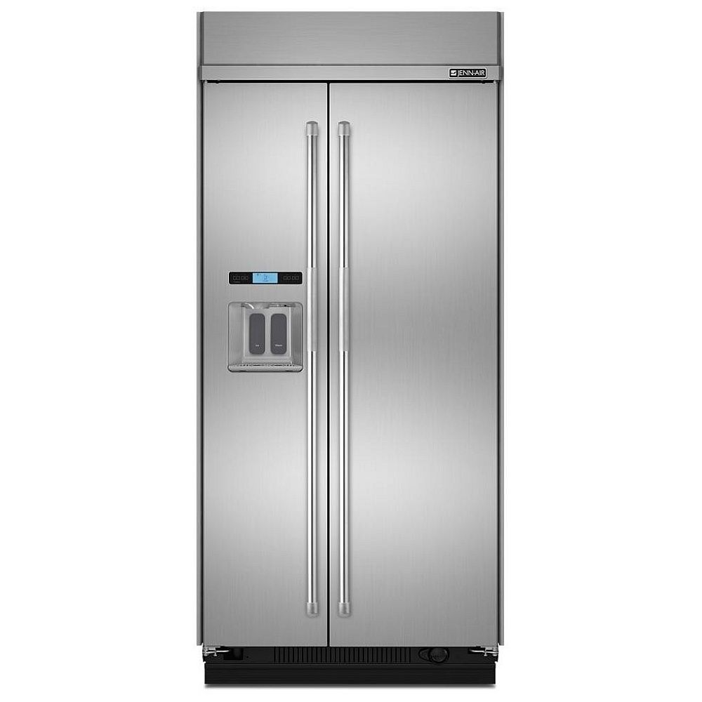 JS42PPDUDE 42-Inch Built-In Side-by-Side Refrigerator with Water Dispenser