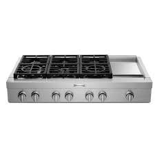 KitchenAid® 48&#39;&#39; 6-Burner Commercial-Style Gas Rangetop with Griddle