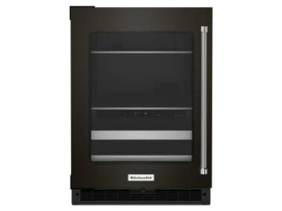 &quot;24&quot;&quot; Beverage Center with Glass Door and Metal-Front Racks and PrintShield™ Finish&quot;