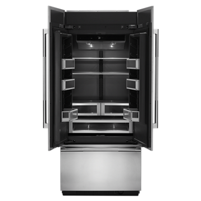 JBBFR36NHM &quot;NOIR™ 36&quot;&quot; Fully Integrated Built-In Bottom-Freezer Refrigerator Panel-Kit (Right-Swing)&quot;