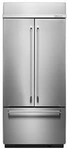 KitchenAid - &quot;20.8 Cu. Ft. 36&quot; Width Built In Stainless Steel French Door Refrigerator with Platinum Interior Design&quot;