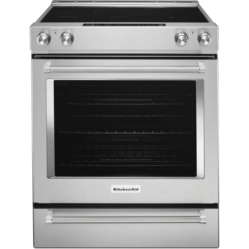 30-Inch 5-Element Electric Convection Slide-In Range with Baking Drawer