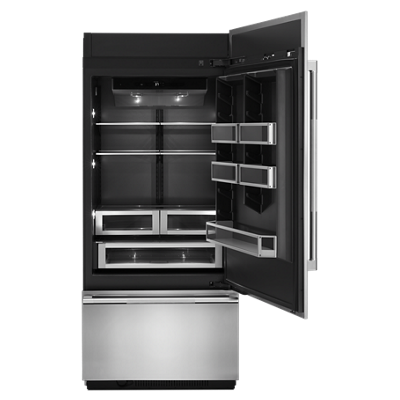 JB36NXFXRE Jenn-Air® 36” Fully Integrated Built-In Bottom-Freezer Refrigerator (Right-Hand Door Swing)