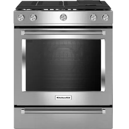 KitchenAid® 30-Inch 5-Burner Dual Fuel Convection  Front Control Range with Baking Drawer