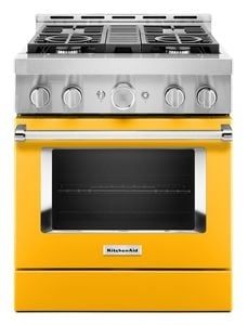 KitchenAid® 30&#39;&#39; Smart Commercial-Style Gas Range with 4 Burners