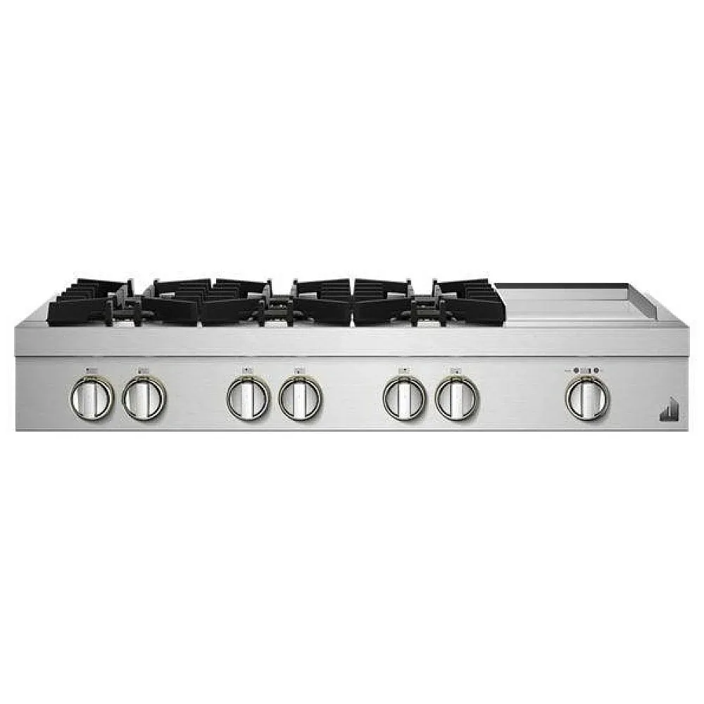 JGCP548HL &quot;48&quot;&quot; RISE™ Gas Professional-Style Rangetop with Chrome-Infused Griddle&quot;