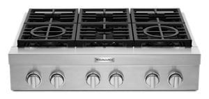 KitchenAid® 36&#39;&#39; 6-Burner Commercial-Style Gas Rangetop