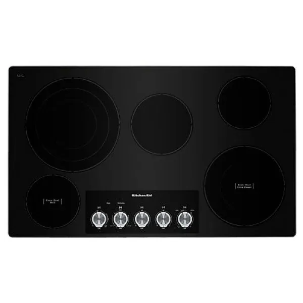 &quot;36&quot;&quot; Electric Cooktop with 5 Elements and Knob Controls&quot;