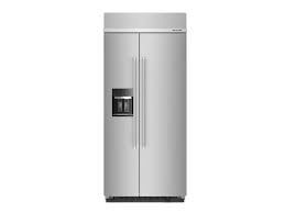 KitchenAid - &quot;20.8 Cu. Ft. 36&quot;&quot; Built-In Side-by-Side Refrigerator with Ice and Water Dispenser&quot;