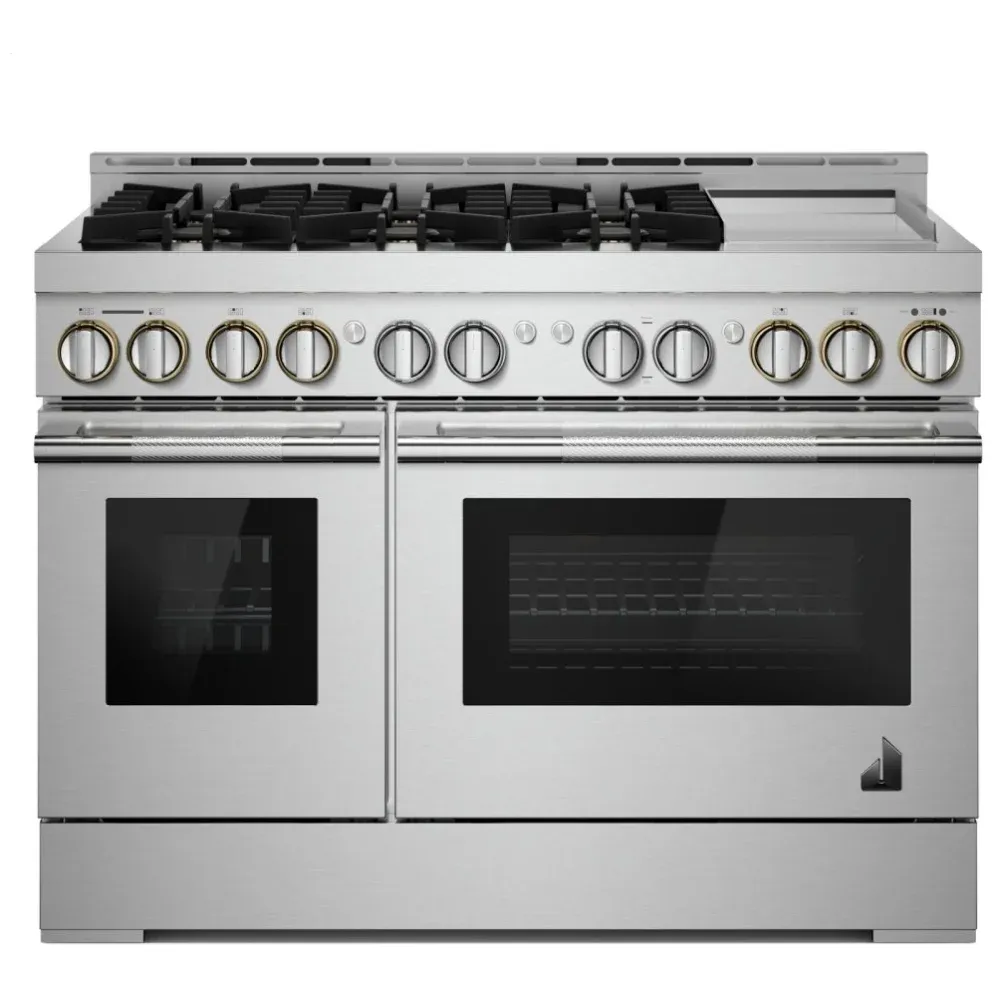 JGRP548HL &quot;48&quot;&quot; RISE™ Gas Professional-Style Range with Chrome-Infused Griddle&quot;