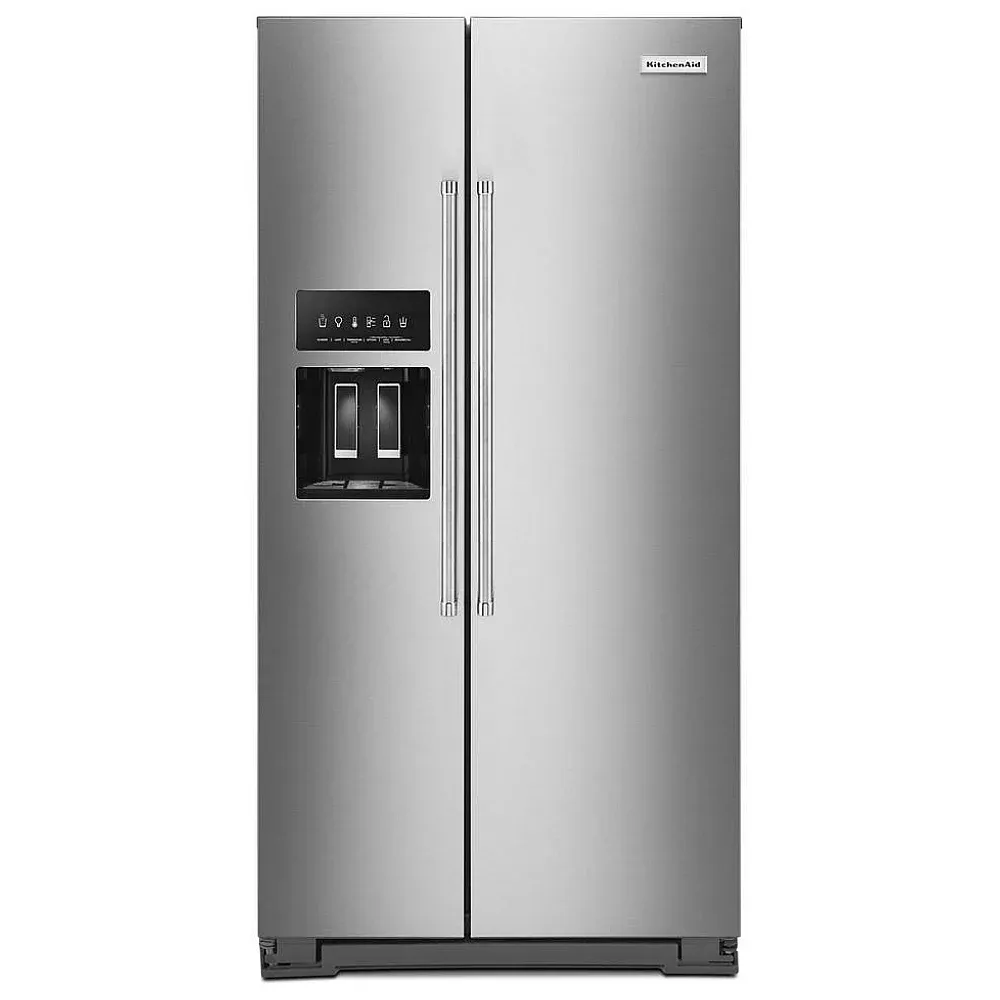 22.6 cu ft. Counter-Depth Side-by-Side Refrigerator with Exterior Ice and Water and PrintShield™ finish