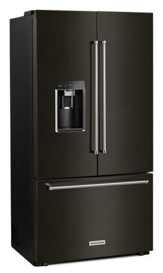 KitchenAid - &quot;23.8 cu. ft. 36&quot; Counter-Depth French Door Platinum Interior Refrigerator with PrintShield™ Finish&quot;