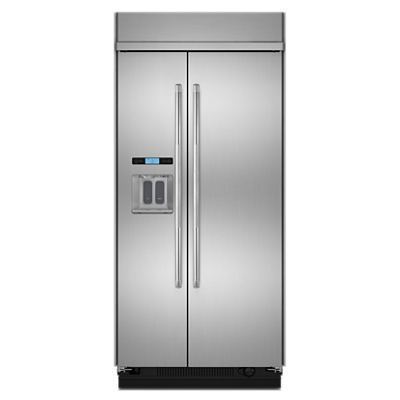 JS48PPDUDE 48-Inch Built-In Side-by-Side Refrigerator with Water Dispenser