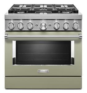 KitchenAid® 36&#39;&#39; Smart Commercial-Style Dual Fuel Range with 6 Burners