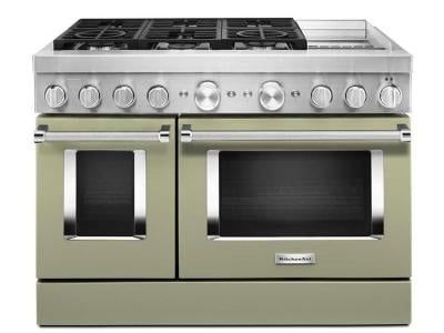 KitchenAid® 48&#39;&#39; Smart Commercial-Style Dual Fuel Range with Griddle