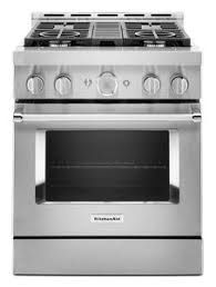 KitchenAid® 30&#39;&#39; Smart Commercial-Style Gas Range with 4 Burners