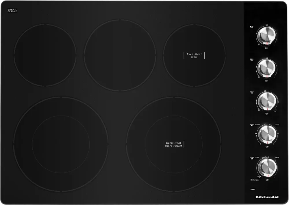 &quot;30&quot;&quot; Electric Cooktop with 5 Elements and Knob Controls&quot;