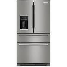 36-inch Wide 4-Door Refrigerator with Exterior Drawer - 26 cu. ft.