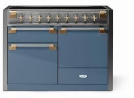 ELISE 48&quot; INDUCTION RANGE -Stone Blue w/Brass Accents