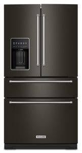 36-inch Wide 4-Door Refrigerator with Exterior Drawer - 26 cu. ft.