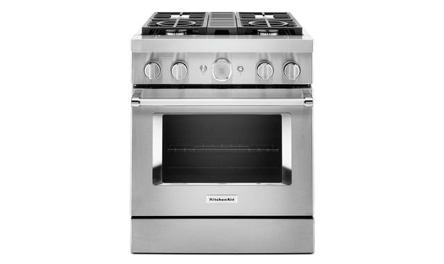 KitchenAid® 30&#39;&#39; Smart Commercial-Style Dual Fuel Range with 4 Burners