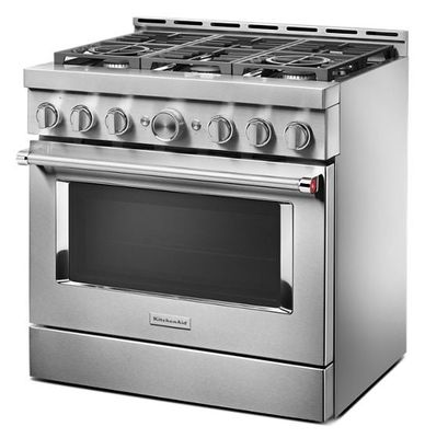 KitchenAid® 36'' Smart Commercial-Style Gas Range with 6 Burners