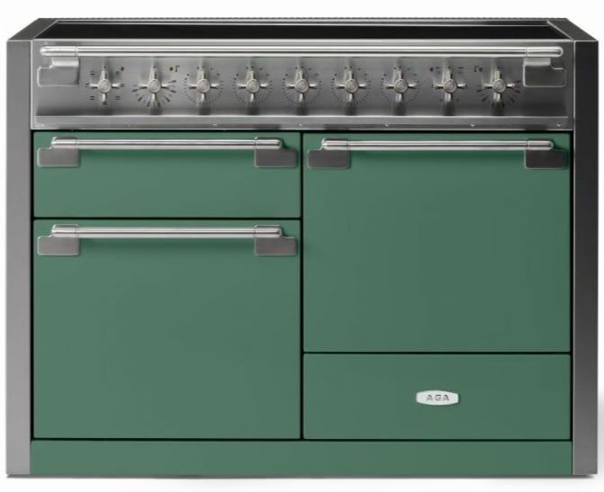 ELISE 48&quot; INDUCTION RANGE -Mineral Green w/Brass Accents