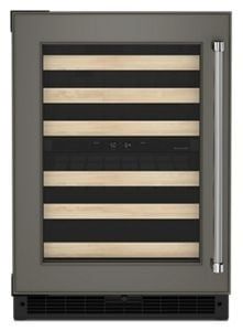 &quot;24&quot;&quot; Panel-Ready Undercounter Wine Cellar with Wood-Front Racks&quot;