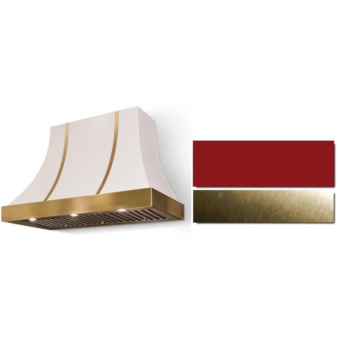 Cascade 48 x 30  Hood 1200 CFM_Piccadilly Red_PC Trim