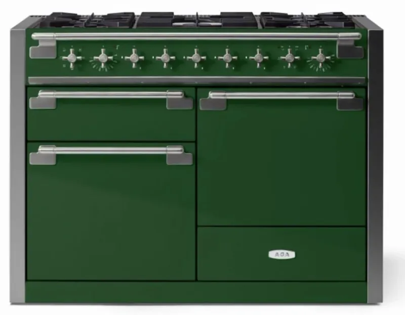 ELISE 48&quot; DUAL FUEL RANGE -Cornwall Green w/Brass Accents