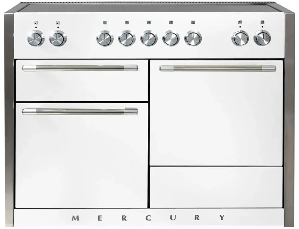 48&quot; Mercury Induction 3-Oven Range - White