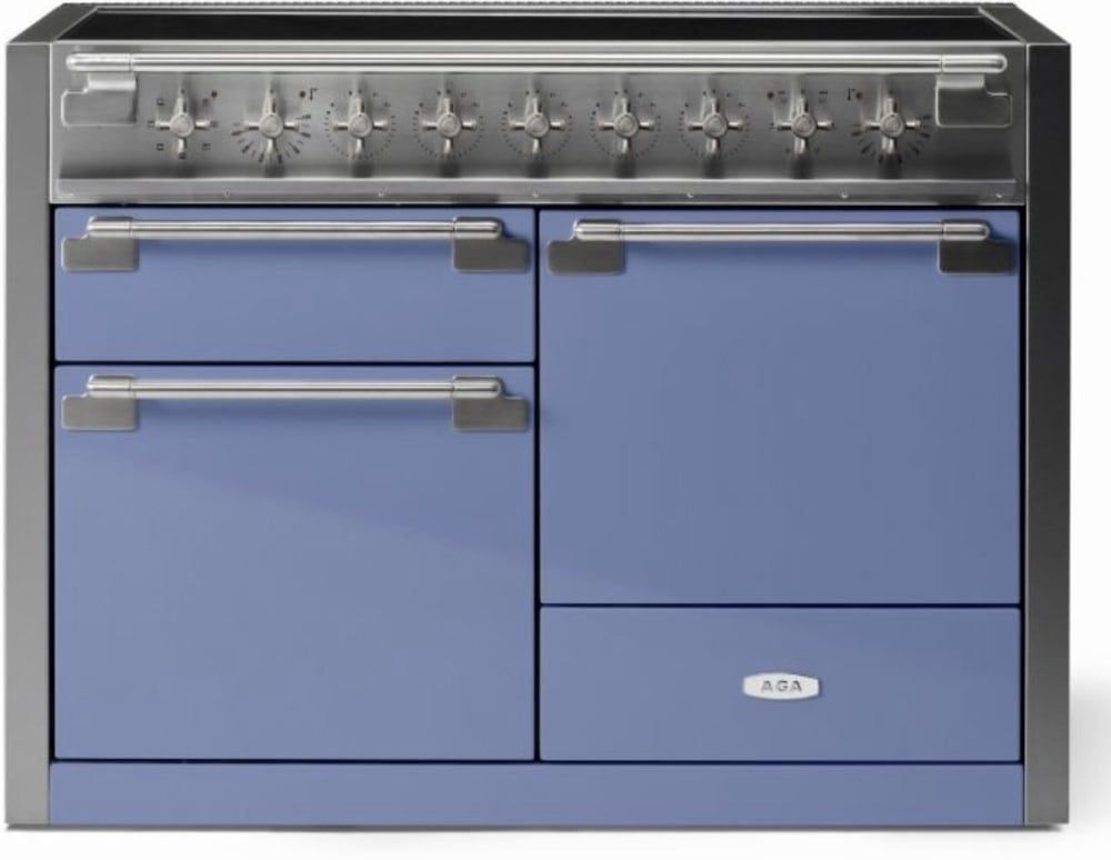 ELISE 48&quot; INDUCTION RANGE -Carnaby Blue w/Brass Accents