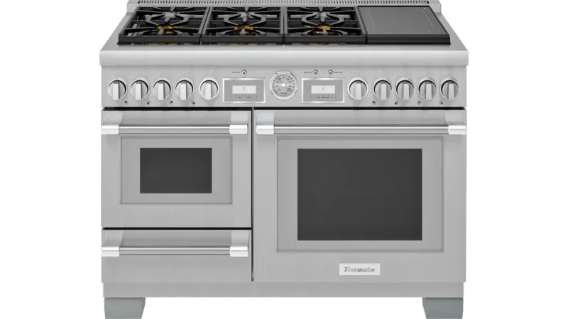 48&quot; Professional Dual-Fuel -Steam Commercial-depth Range