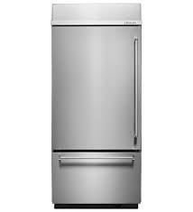 &quot;20.9 Cu. Ft. 36&quot;&quot; Width Built-In Stainless Bottom Mount Refrigerator with Platinum Interior Design&quot;