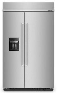 &quot;29.4 Cu. Ft. 48&quot;&quot; Built-In Side-by-Side Refrigerator with Ice and Water Dispenser&quot;