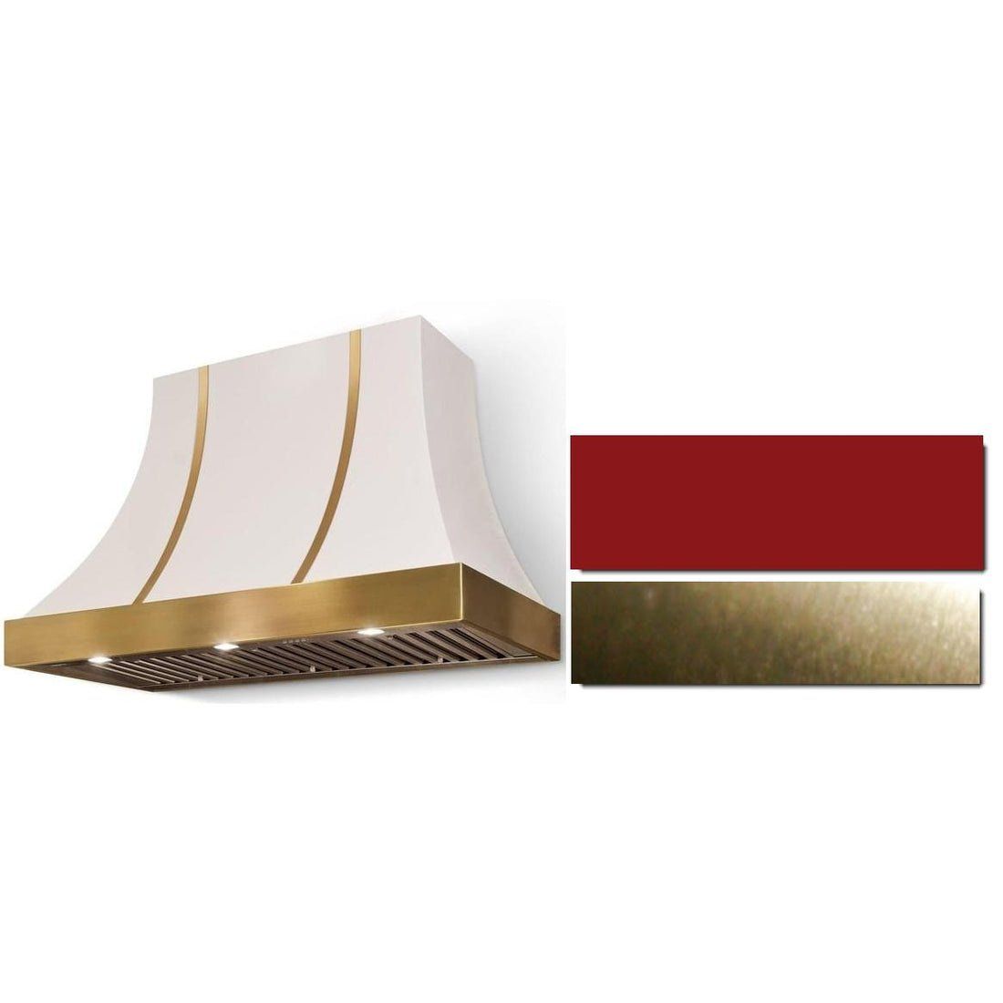Cascade 36 x 30 Hood 600 CFM_Piccadilly Red_AB trim